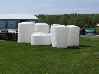 Water Storage Tanks at McCabe's Supply